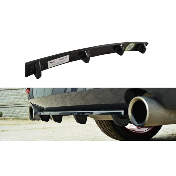 Központi Hátsó SPLITTER for BMW 4 F32 M-PACK (with vertical bars)