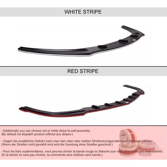 Központi Hátsó SPLITTER for BMW 4 F32 M-PACK (with vertical bars)