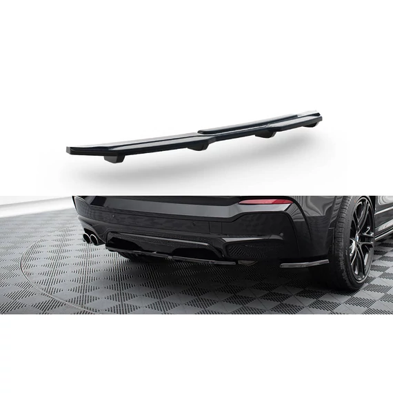 Központi Hátsó SPLITTER for BMW X4 M-PACK (with a vertical bar)
