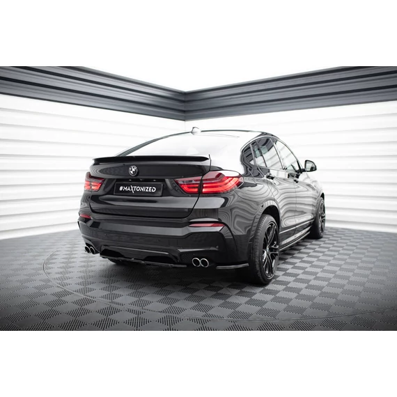 Központi Hátsó SPLITTER for BMW X4 M-PACK (with a vertical bar)