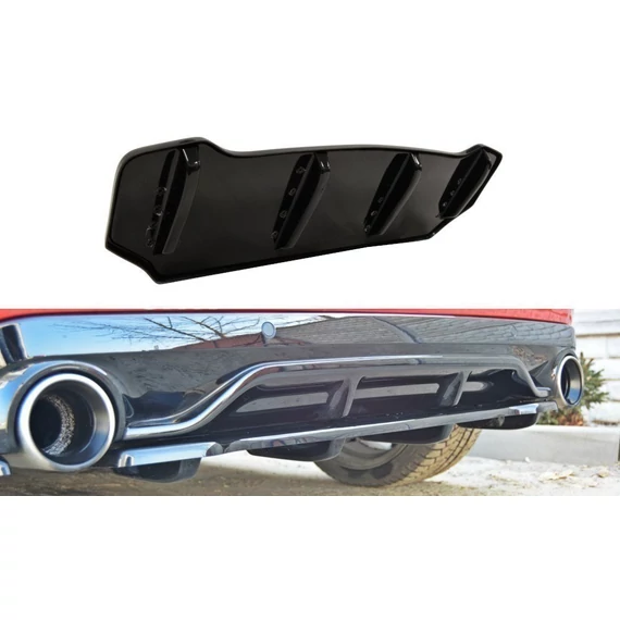 Központi Hátsó SPLITTER PEUGEOT 308 II GTI (with vertical bars)