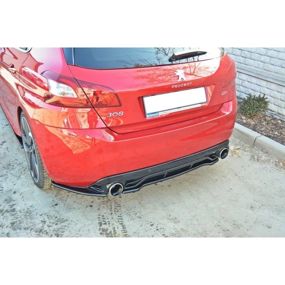 Központi Hátsó SPLITTER PEUGEOT 308 II GTI (with vertical bars)
