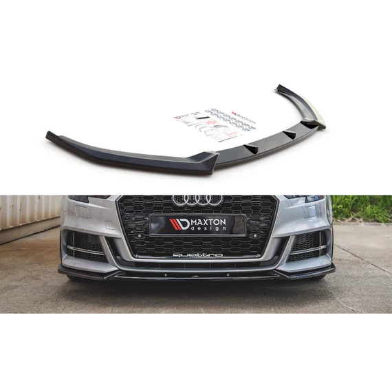 Első Splitter V.3 Audi S3 / A3 S-Line 8V FL Sedan