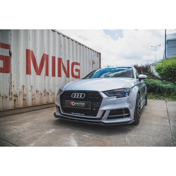Első Splitter V.3 Audi S3 / A3 S-Line 8V FL Sedan
