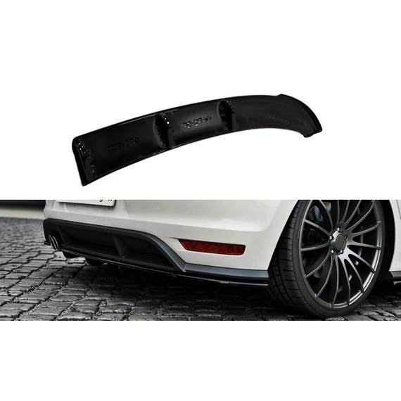 REAR SPLITTER VW POLO MK5 GTI FACELIFT (with a vertical bar)