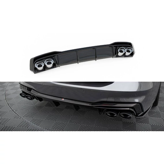 Hátsó Diffúzorok + Exhaust Ends Imitation Audi A7 C8 S-Line