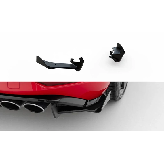 Racing Durability Hátsó Oldalsó Splitter + Flaps VW Golf 7 R Facelift