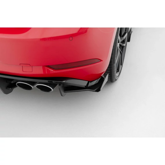 Racing Durability Hátsó Oldalsó Splitter + Flaps VW Golf 7 R Facelift