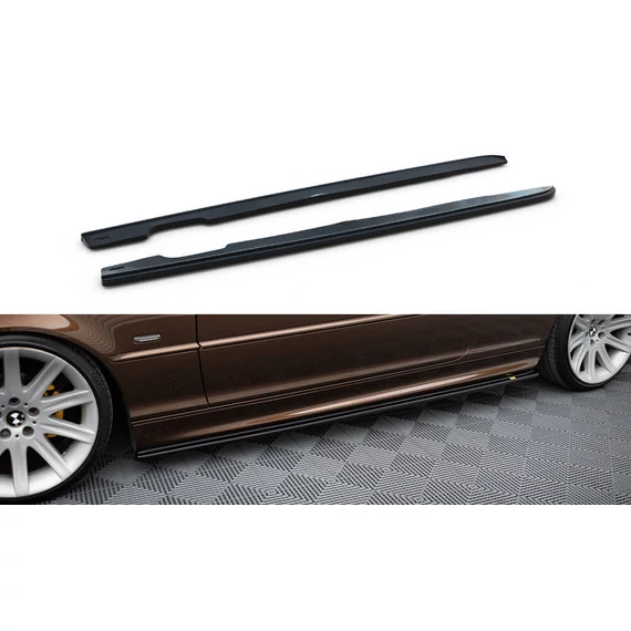 Oldalsó szoknyák Diffúzorok V.1 for BMW 3 E46 MPACK COUPE