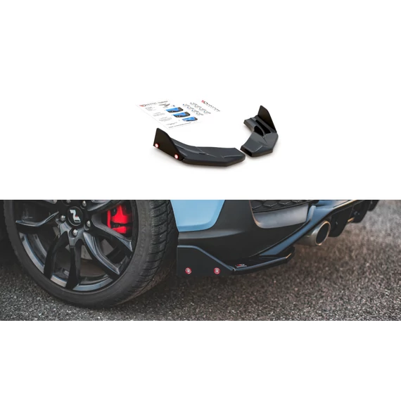 Hátsó Oldalsó Splitter V.7 + Flaps Hyundai I30 N Mk3 Hatchback