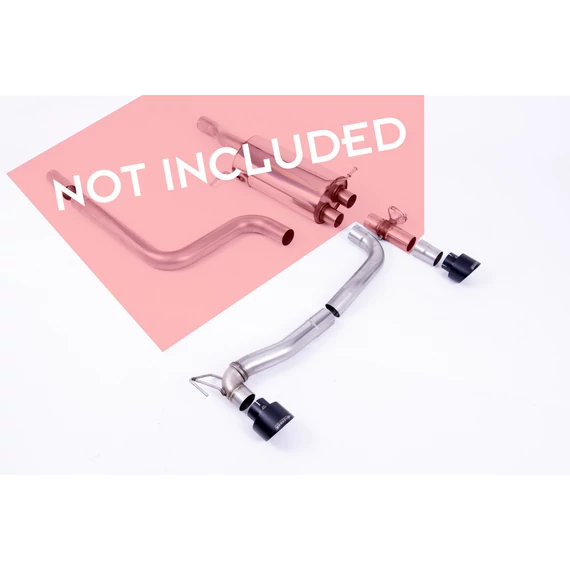Hátsó Diffúzorok + Milltek Sport Exhaust Extension Ford Fiesta ST Mk8