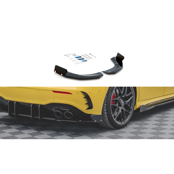 Hátsó Oldalsó Splitter V.2 + Flaps Mercedes-AMG A 45 S Aero Pack W177