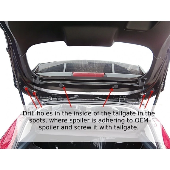 Roof Spoiler (RS Look) Ford Fiesta Mk7 / Mk7 FL
