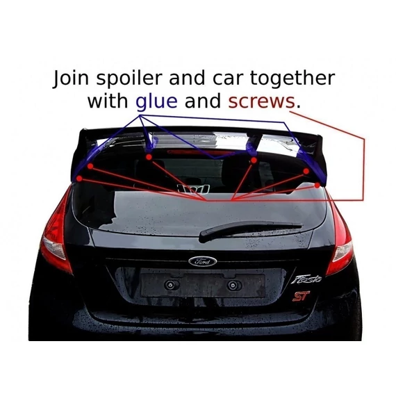 Roof Spoiler (RS Look) Ford Fiesta Mk7 / Mk7 FL