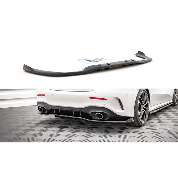 Központi Hátsó Splitter (with vertical bars) V.2 Mercedes A 35 AMG Sedan V177