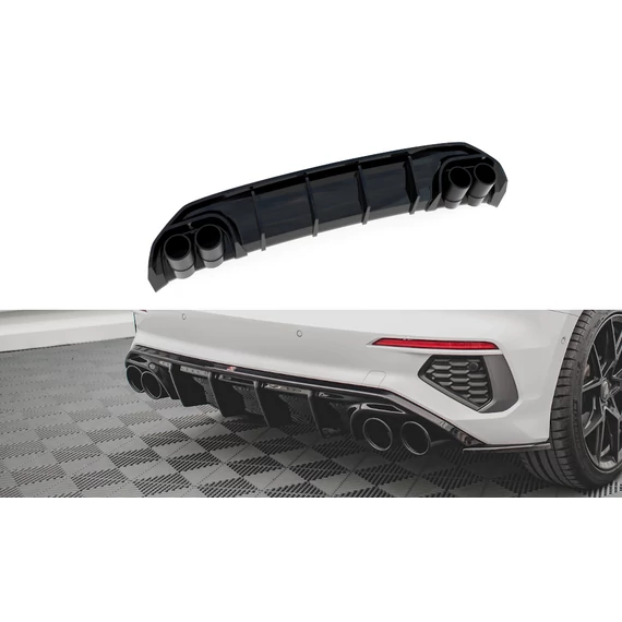 Hátsó Diffúzorok + Exhaust Ends Imitation Audi A3 S-Line Sportback 8Y