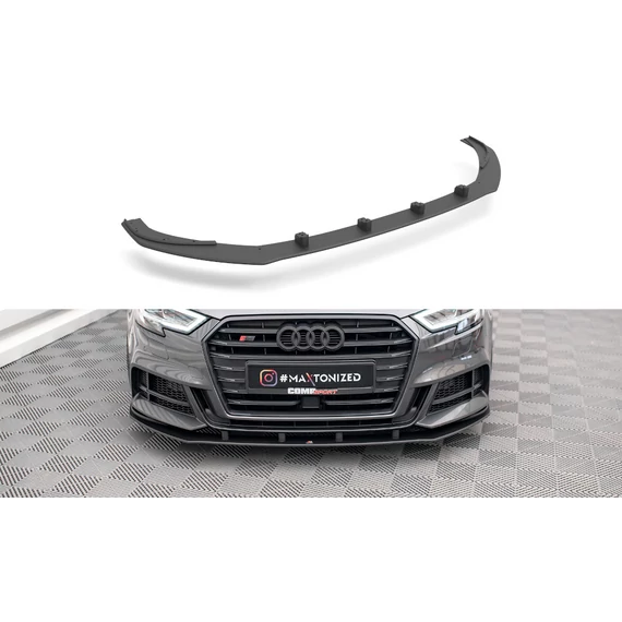 Street Pro Első Splitter Audi S3 / A3 S-Line Sportback 8V Facelift