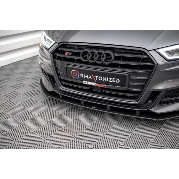 Street Pro Első Splitter Audi S3 / A3 S-Line Sportback 8V Facelift