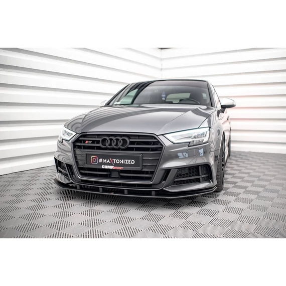Street Pro Első Splitter Audi S3 / A3 S-Line Sportback 8V Facelift