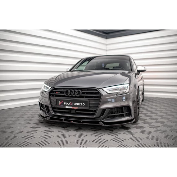 Első Splitter V.1 Audi S3 / A3 S-Line Sportback 8V Facelift