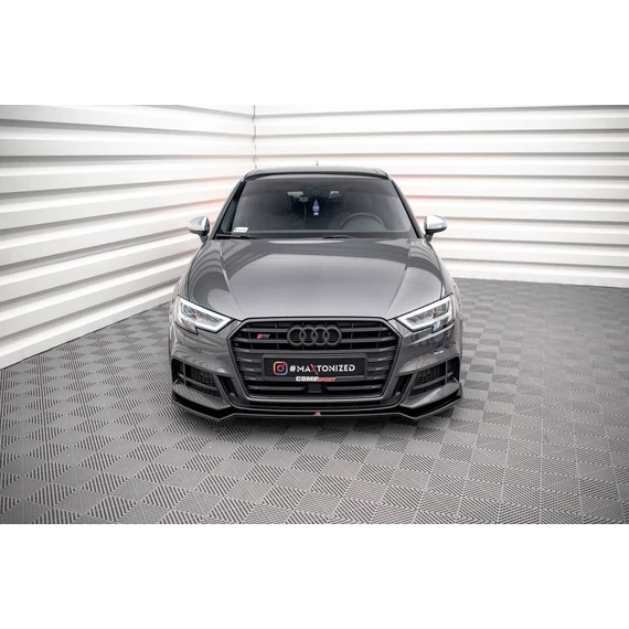 Első Splitter V.2 Audi S3 / A3 S-Line Sportback 8V Facelift