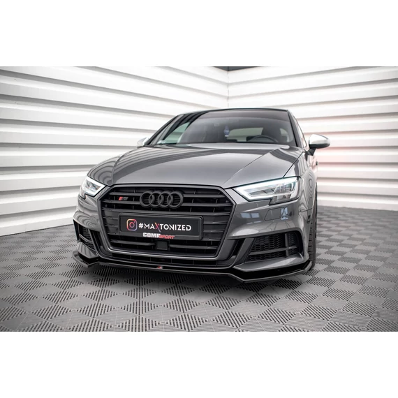 Első Splitter V.2 Audi S3 / A3 S-Line Sportback 8V Facelift