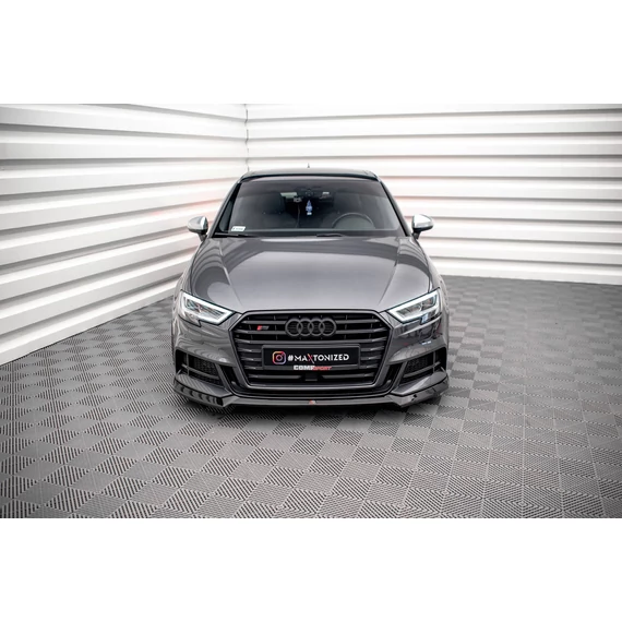 Első Splitter V.3 Audi S3 / A3 S-Line Sportback 8V Facelift