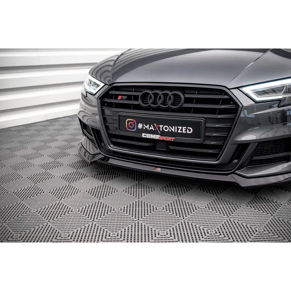 Első Splitter V.3 Audi S3 / A3 S-Line Sportback 8V Facelift
