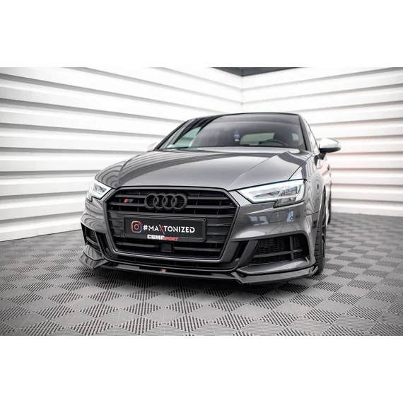 Első Splitter V.3 Audi S3 / A3 S-Line Sportback 8V Facelift