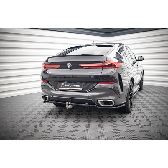Központi Hátsó Splitter (with vertical bars) V.3 BMW X6 M-Pack G06