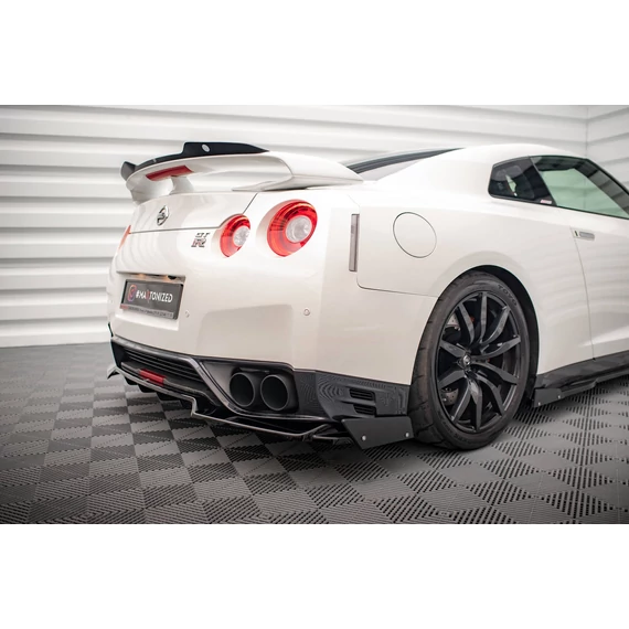 Központi Hátsó Splitter + Flaps for Nissan GTR R35 Facelift