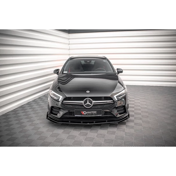 Street Pro Első Splitter + Flaps Mercedes A35 AMG / AMG-Line Aero Pack W177