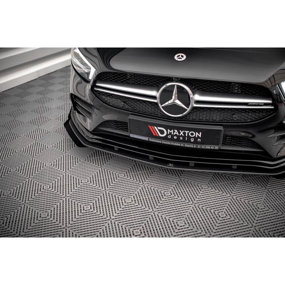 Street Pro Első Splitter + Flaps Mercedes A35 AMG / AMG-Line Aero Pack W177