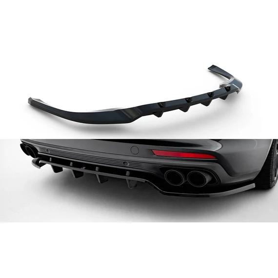 Központi Hátsó Splitter (with vertical bars) Porsche Panamera Turbo S E-Hybrid / Panamera E-Hybrid