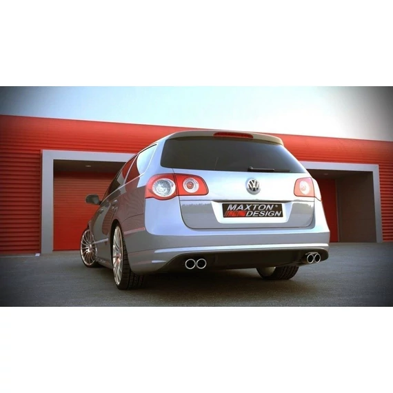 REAR BUMPER SPOILER VW PASSAT B6 ( R-LINE LOOK ) 2 EXHAUSTS
