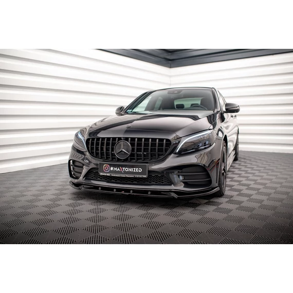 Első Splitter V.2 Mercedes-Benz C AMG Line Sedan / Coupe W205 / C205 Facelift