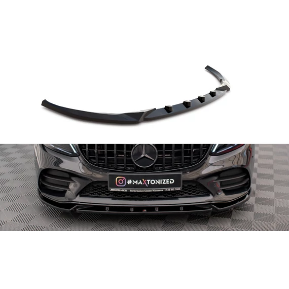 Első Splitter V.2 Mercedes-Benz C AMG Line Sedan / Coupe W205 / C205 Facelift