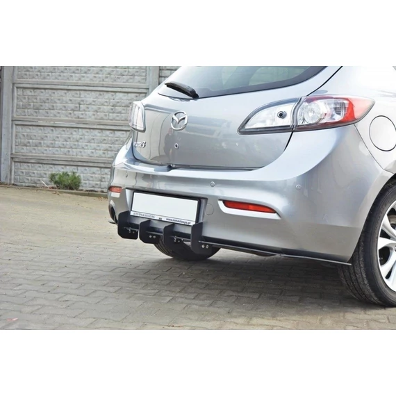 MAZDA 3 MK2 SPORT (PREFACE) REAR DIFFUSER & Hátsó Oldalsó Splitter