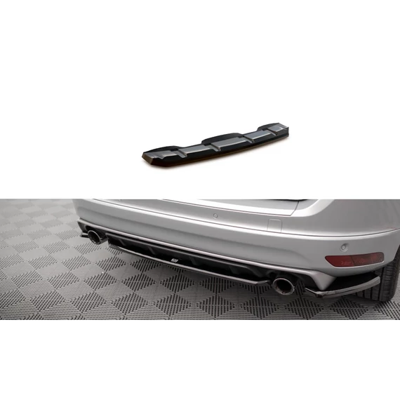 Központi Hátsó Splitter for Volvo XC60 R-Design Mk1 Facelift