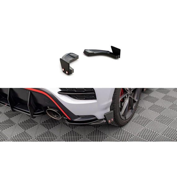 Hátsó Oldalsó Splitter V.1 + Flaps Hyundai Kona N Mk1