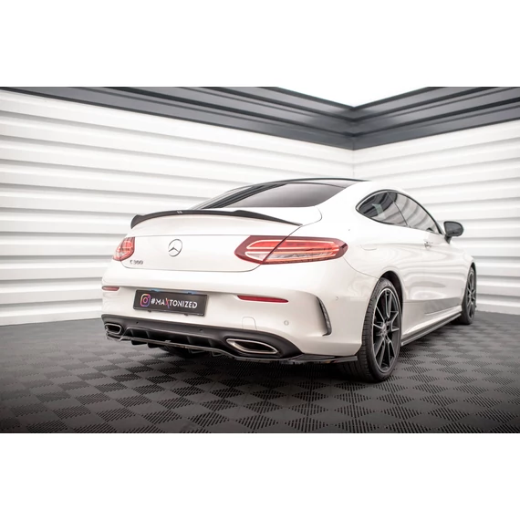 Központi Hátsó Splitter (with vertical bars) Mercedes-Benz C Coupe AMG-Line C205 Facelift
