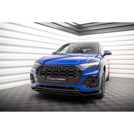 Első Splitter V.1 Audi SQ5 / Q5 S-Line SUV / Sportback Mk2 Facelift