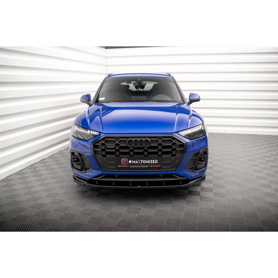Első Splitter V.2 Audi SQ5 / Q5 S-Line SUV / Sportback Mk2 Facelift