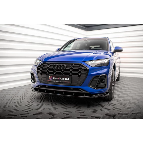 Első Splitter V.2 Audi SQ5 / Q5 S-Line SUV / Sportback Mk2 Facelift