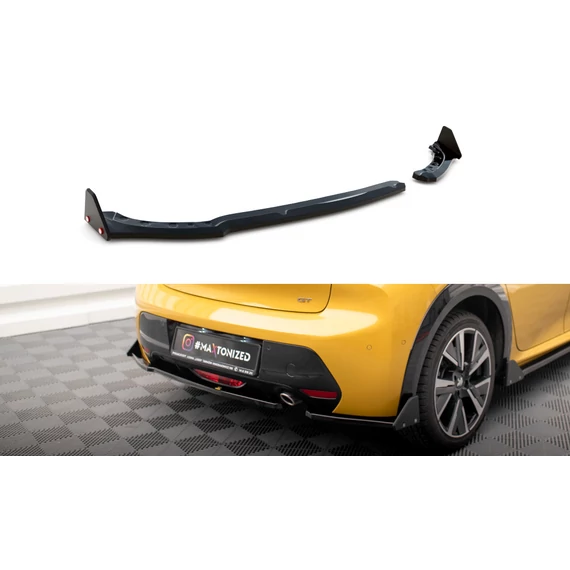 Hátsó Oldalsó Splitter V.1 + Flaps Peugeot 208 GT Mk2