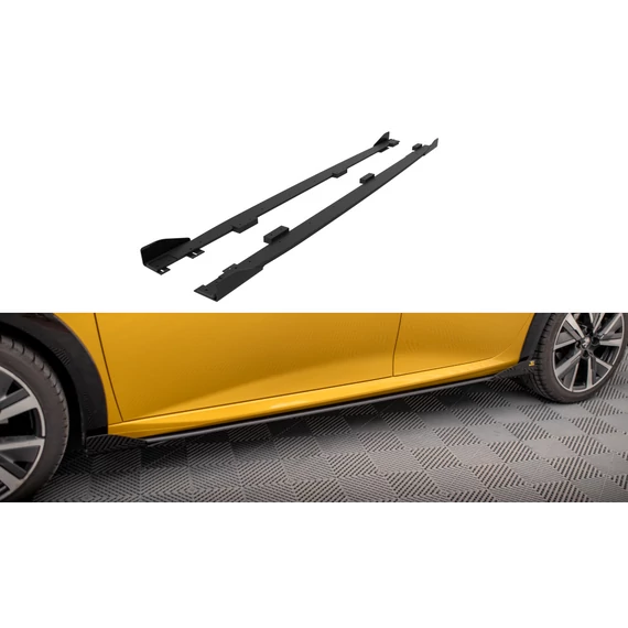 Street Pro Oldalsó szoknyák Diffúzorok + Flaps Peugeot 208 GT Mk2