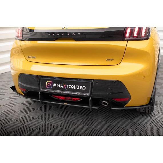 Street Pro Hátsó Oldalsó Splitter + Flaps Peugeot 208 GT Mk2
