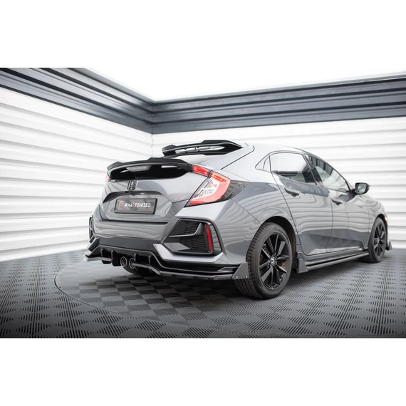 Központi Hátsó Splitter (with vertical bars) + Flaps Honda Civic Sport Mk 10 Facelift