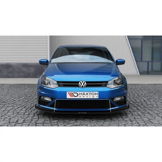 FRONT RACING SPLITTER VW POLO MK5 GTI FACELIFT (with wings)