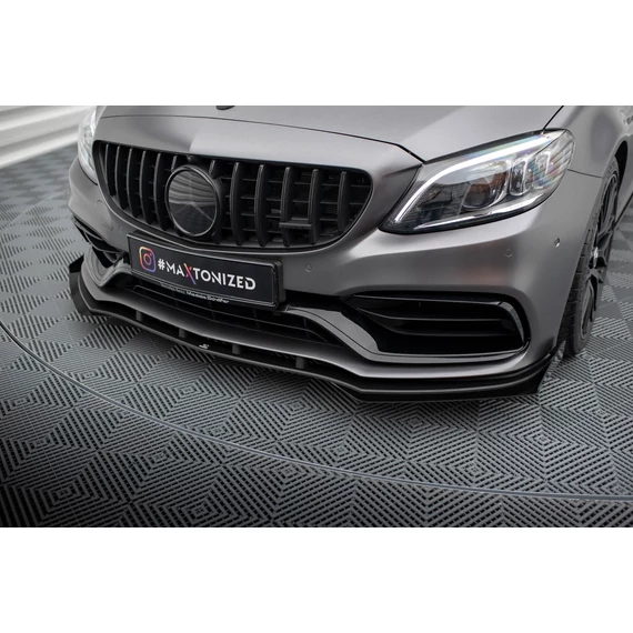 Street Pro Első Splitter + Flaps Mercedes-AMG C63 Sedan / Estate W205 Facelift